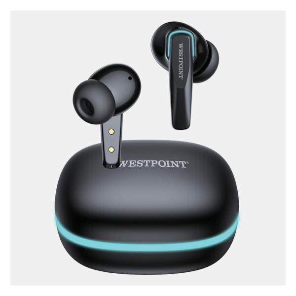 WestPoint Quad Mic ENC Stereo Wireless Earbuds ??? Black ??? WP-115
