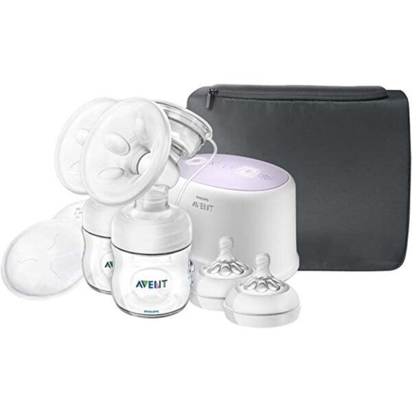 Philips Avent Double Electric Breast Pump + Bonus Power Cushion SCF334/22 ??? White