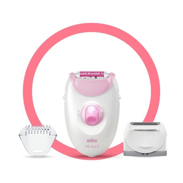 Braun Epilator Silk-epil 3 3-270, Hair Removal for Women, Shaver & Trimmer 3270