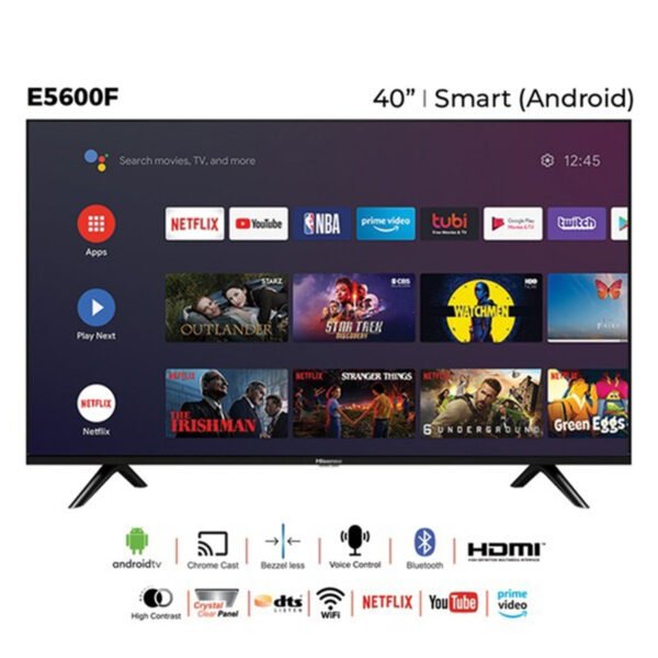 Hisense Android Smart TV 40E5600F 40  Bezel-less
