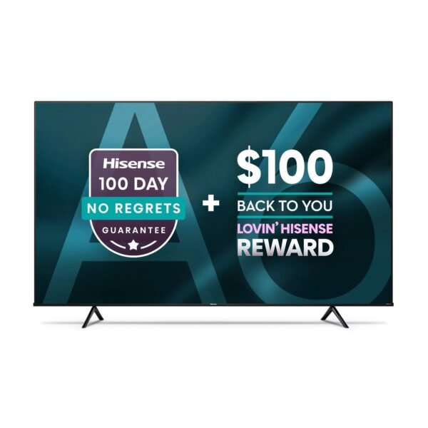 Hisense Smart TV HDR A6H Series 65A6H 65 Inches 4K UHD Google