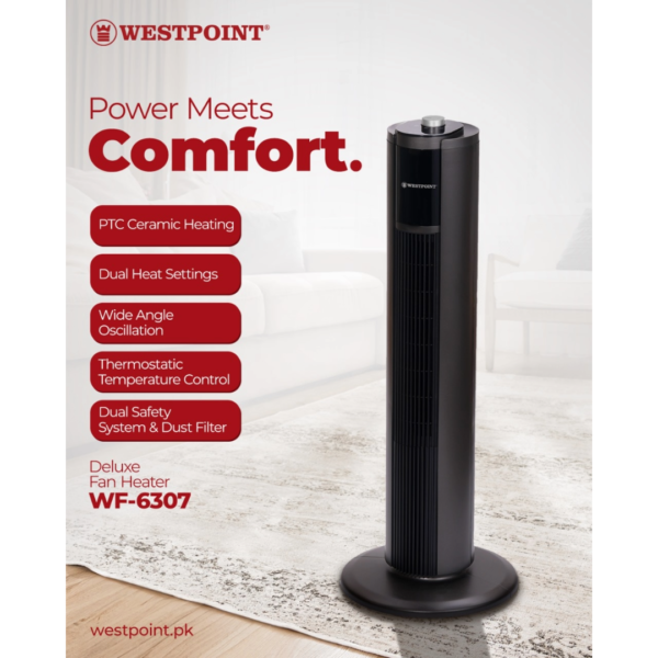 WestPoint Deluxe Fan Heater WF-6307