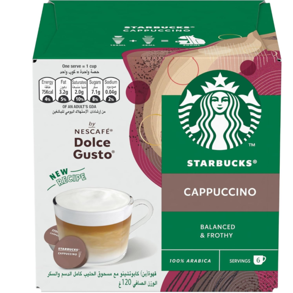 Starbucks Cappuccino by Nescafe Dolce Gusto Coffee Pods 12pcs
