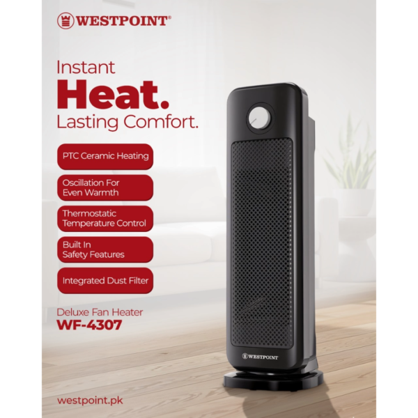 WestPoint Deluxe Fan Heater WF-4307