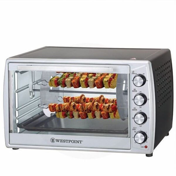 Westpoint Convection Rotisserie Oven WF-6300 RKC with Kebab Grill   63 Liter   Black