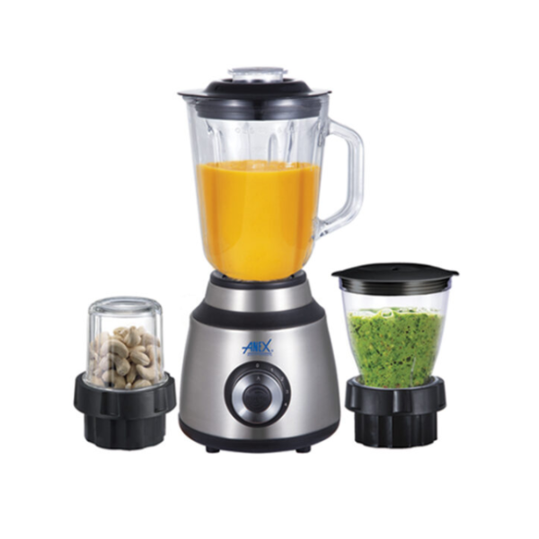 ANEX Blender Grinder 3 in 1 Glass Jug AG-6034