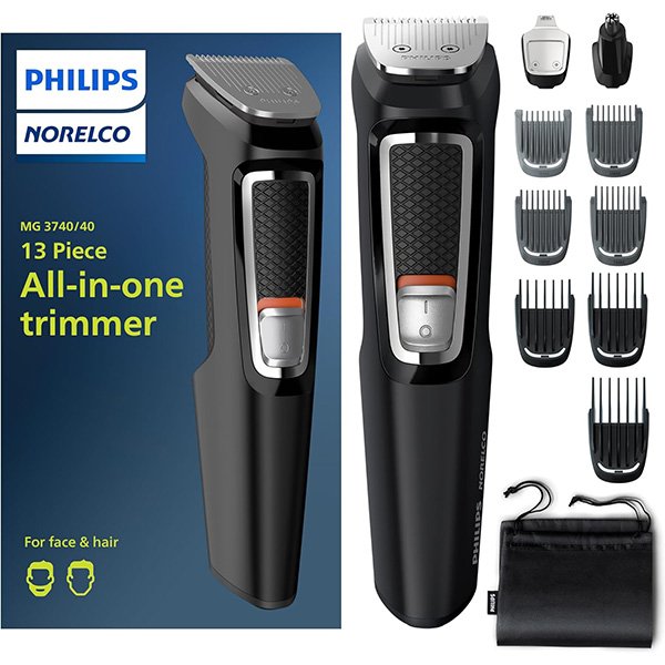 Philips Norelco New Multi Groomer   Men s Grooming Kit, 13 Pieces   MG3740/40