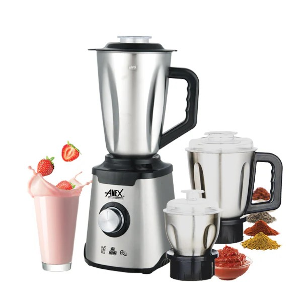 Anex Deluxe Stainless Steel Blender & Grinder 3in1 AG-6133SS